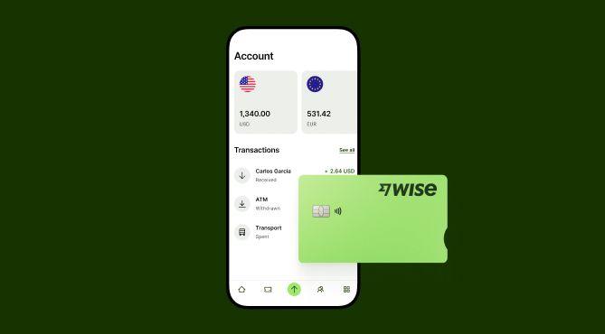 Wise app and card